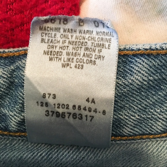 Vintage Levis Juniors Mid-Rise Shorts Blue Size 7 - Picture 4 of 5